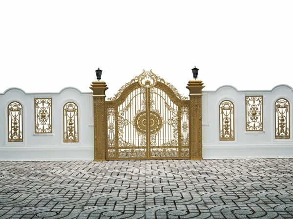 Western style die-cast aluminum gate template