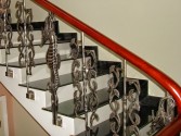 Some beautiful cast aluminum stair-rail