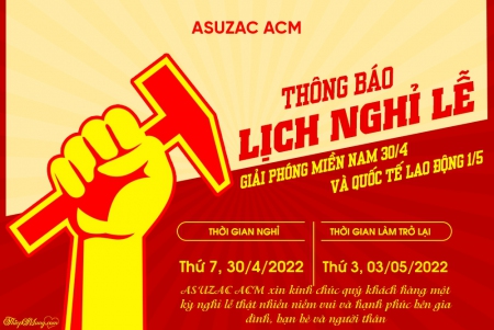 Lịch nghỉ lễ Giải phóng Miền Nam và Quốc tế Lao động 30/4 - 1/5 năm 2022