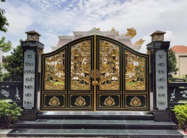 CỔNG HOA SEN TẠI PHÚC AN VIÊN QUẬN 9