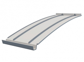Cast Aluminum Canopy for ASUZAC ACM Bus Terminal