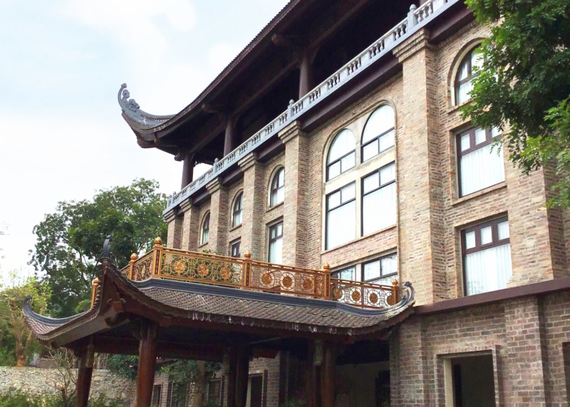 Cast Aluminum Balcony Works At Tam Chuc Pagoda