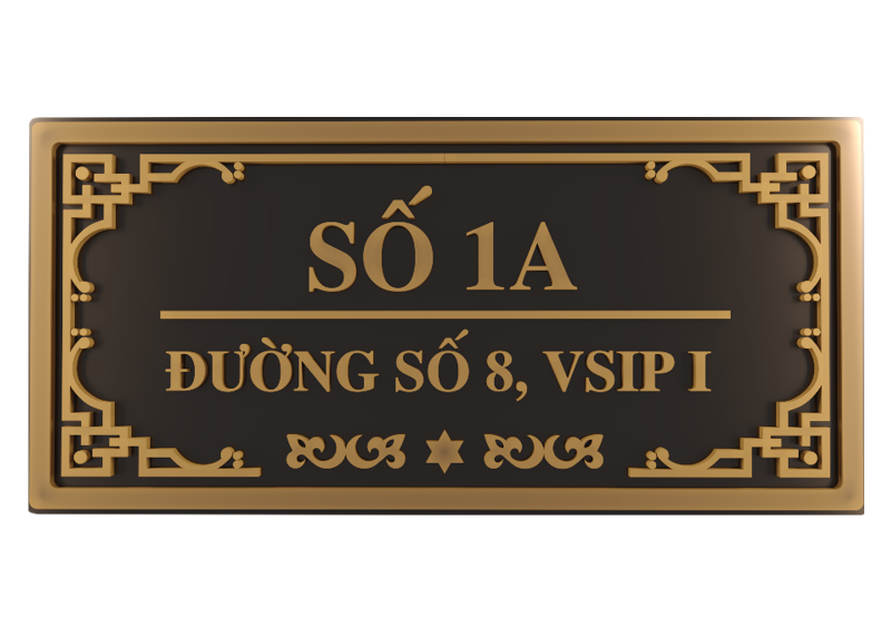 BẢNG SỐ NHÀ - Mẫu 02