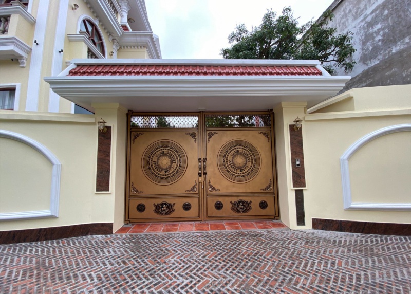 CỔNG NHÔM ĐÚC TRỐNG ĐỒNG  BẮC NINH
