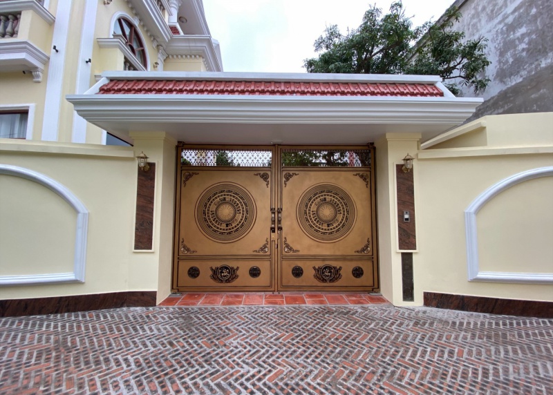 CỔNG NHÔM ĐÚC TRỐNG ĐỒNG  BẮC NINH