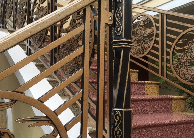 The project of cast aluminum gates, balconies, and fences in Vinh City, Nghệ An Province.