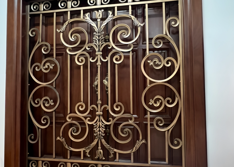 Cast aluminum window protection frame project at Lam Ha, Long Bien - Hanoi