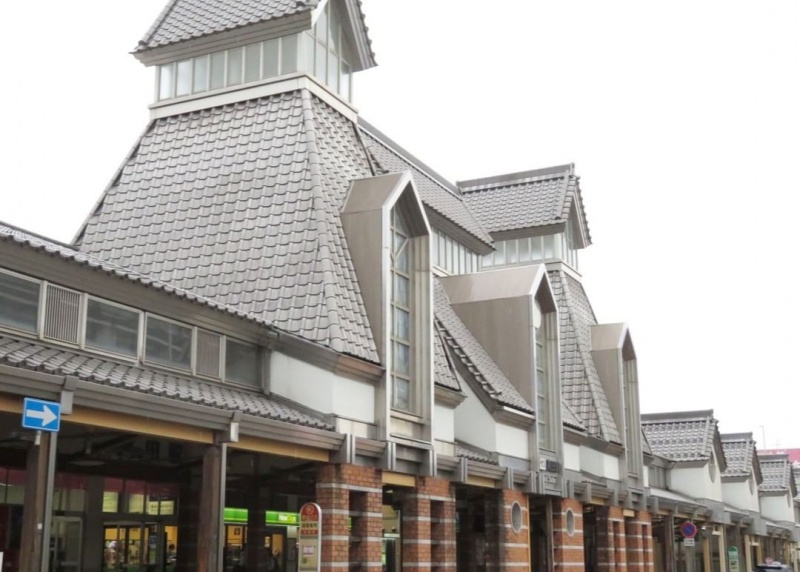 Aluminum tile roof project Takada Train Station, Joetsu City, Niigata Prefecture