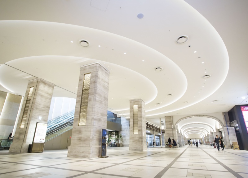 Công trình tấm nhôm trang trí tại khu giải trí tầng hầm Tokyo Midtown Hibiya