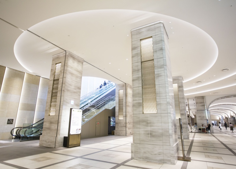 Công trình tấm nhôm trang trí tại khu giải trí tầng hầm Tokyo Midtown Hibiya