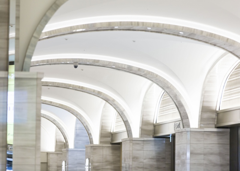 Công trình tấm nhôm trang trí tại khu giải trí tầng hầm Tokyo Midtown Hibiya