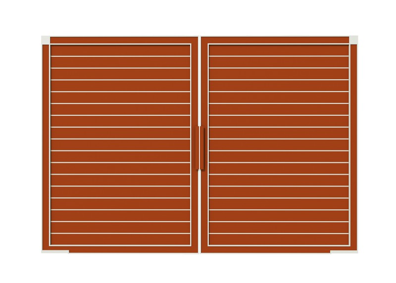Cast aluminium gate simpler