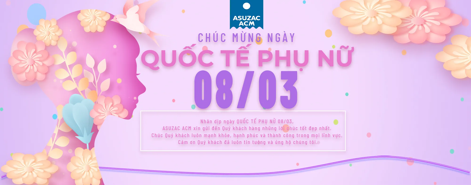 Chúc Mừng Ngày Quốc Tế Phụ Nữ 08/03