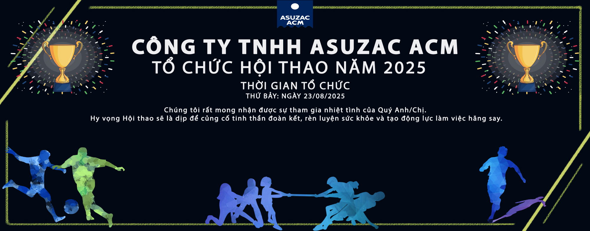 Thông Báo Tổ Chức Hội Thao Công Ty ASUZAC ACM Năm 2025 | Cổng | Cổng ...